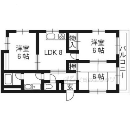 土井マンションの物件間取画像